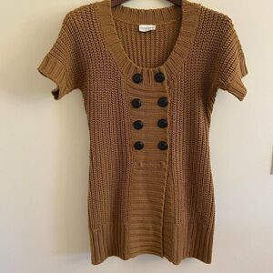 Soft Surroundings Caramel City Sweater Tunic Wool Blend Small